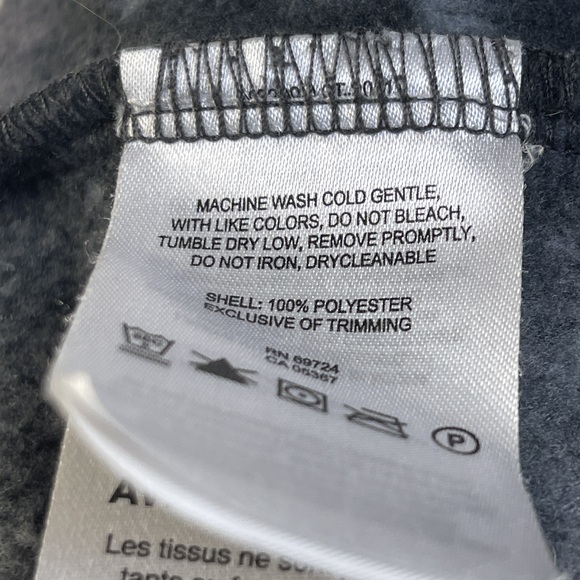 Columbia Sportswear Black and Grey Fleece Open Front Cardigan Sweater Small - Picture 6 of 6